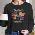 Superheroes Embrace Differences Gift Long Sleeve T-Shirt Gifts for Her