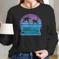 Synthwave Vintage Retrowave Pastel Goth Analog Synthesizer Long Sleeve T-Shirt Gifts for Her