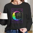 Tarot Card Crescent Moon And Cat Pastel Goth Long Sleeve T-Shirt Gifts for Her