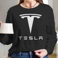 Tesla Logo Merchandise Shirt Long Sleeve T-Shirt Gifts for Her