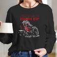 Tractor Pulling Funny Just Here To Hook Up Pulling Long Sleeve T-Shirt Gifts for Her