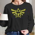 Triforce Vintage Ringer Long Sleeve T-Shirt Gifts for Her