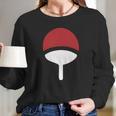 Uchiha Clan Symbol Crest Anime Itachi Sasuke Naruto Cosplay Gift Tee Long Sleeve T-Shirt Gifts for Her