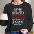 Never Underestimate Who Survived The Pandemic Registered Care Manager Long Sleeve T-Shirt Gifts for Her