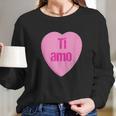 Valentine Italian Ti Amo I Love You Long Sleeve T-Shirt Gifts for Her