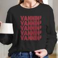 Vannin Retro Red Long Sleeve T-Shirt Gifts for Her