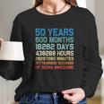 Vintage 1969 52Th Birthday 52 Yrs Old 600 Months Long Sleeve T-Shirt Gifts for Her