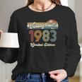 Vintage 1983 38Th Birthday Limited Edition 38 Years Old Long Sleeve T-Shirt Gifts for Her