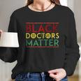 Vintage African Black Medical Doctors Med School Medicine Long Sleeve T-Shirt Gifts for Her