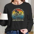 Vintage April 1981 Retro 41 Years Old 41Th Birthday Party Long Sleeve T-Shirt Gifts for Her