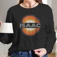 Vintage First Name Isaac Retro Personalized Long Sleeve T-Shirt Gifts for Her