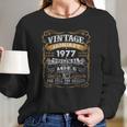 Vintage January 1977 45 Years Old 45Th Birthday Gift Long Sleeve T-Shirt Gifts for Her