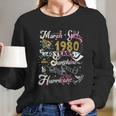 Vintage March 1980 Classic 40Th Birthday Gift 40 Years Old Long Sleeve T-Shirt Gifts for Her