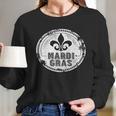 Vintage Mardi Gras New Orleans Logo Long Sleeve T-Shirt Gifts for Her