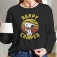 Vintage Peanuts Snoopy Happy Camper Long Sleeve T-Shirt Gifts for Her