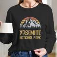 Vintage Retro Yosemite National Park Long Sleeve T-Shirt Gifts for Her