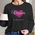 Vintage Virginia Lovers Dmv Va Long Sleeve T-Shirt Gifts for Her