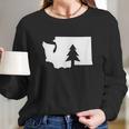 Washington State Tree Long Sleeve T-Shirt Gifts for Her