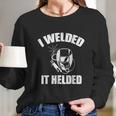 Welder Welding Machine Mechanic Work Arc Accessories Long Sleeve T-Shirt Gifts for Her