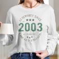 18 Years Old Bday Legend Since 2003 Vintage 18Th Birthday Long Sleeve T-Shirt Gifts for Her