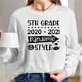 5Th Grade Class Of 2020 2021 Pandemic 6 Feet Style Long Sleeve T-Shirt Gifts for Her