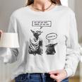 Baby Yoda And Master Yoda Water Reflection Best Sweater Long Sleeve T-Shirt Gifts for Her