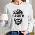 Barber Shop Apron Combo Blade Case Station Hair Set Long Sleeve T-Shirt Gifts for Her