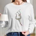 Baton Twirling Girl Silhouette Gift Twirler Gifts Long Sleeve T-Shirt Gifts for Her