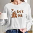 Bite Me Gingerbread Cute Long Sleeve T-Shirt Gifts for Her