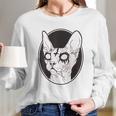 Black Metal Sphynx Cat I Pastel Goth And Death Metal Long Sleeve T-Shirt Gifts for Her