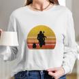 Bounty Hunter And Baby Mandalorian Long Sleeve T-Shirt Gifts for Her