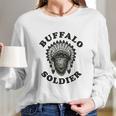 Buffalo Soldier Reggae Music Cool Vintage Bob Rastafarian Lion Marley Graphic Long Sleeve T-Shirt Gifts for Her