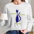 Ca Funny Silently Plotting Revenge Long Sleeve T-Shirt Gifts for Her