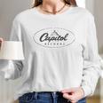 Capitol Records Classic Oval Long Sleeve T-Shirt Gifts for Her