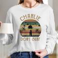 Charlie Dont Surf Retro Vintage Long Sleeve T-Shirt Gifts for Her