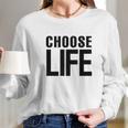 Choose Life Retro 80S Halloween Costume Graphic Long Sleeve T-Shirt Gifts for Her