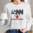 Cnn Clown News Network Funny Political Cool Fake News A Great Novelty Long Sleeve T-Shirt Gifts for Her