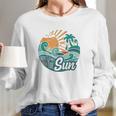 Here Comes The Sun Vintage Style Retro 60S Summer Gift Long Sleeve T-Shirt Gifts for Her