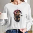 Cool 2Pac Tupac Shakur 3D Hip Hop Rapper Long Sleeve T-Shirt Gifts for Her