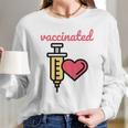 Corona Vaccinated Classic Long Sleeve T-Shirt Gifts for Her