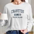 Cranston Rhode Island Ri Vintage Sports Design Long Sleeve T-Shirt Gifts for Her