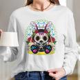 Day Of The Dead Dia De Los Muertos Bunny Sugar Skull Long Sleeve T-Shirt Gifts for Her