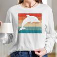 Dolphin Retro Vintage Long Sleeve T-Shirt Gifts for Her