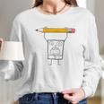 Doodlebob Pencil Rage Long Sleeve T-Shirt Gifts for Her