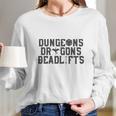 Dungeons &Amp Dragons &Amp Deadlifts Long Sleeve T-Shirt Gifts for Her