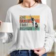 Eat Sleep Fade Repeat Barber Gift Hairstylist Barber Long Sleeve T-Shirt Gifts for Her