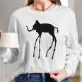 Elephant Surrealist Artwork Surrealism Period Long Sleeve T-Shirt Gifts for Her