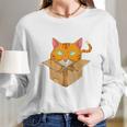 If It Is Fits I Sit Cat Box Funny Quote For Owner Long Sleeve T-Shirt Gifts for Her