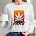 Funny Marijuana For Men Blaze It Long Sleeve T-Shirt Gifts for Her