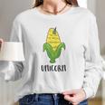 Funny Uni Corn Unicorn Corn Lovers Corn Farmer Long Sleeve T-Shirt Gifts for Her